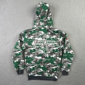 Krispy Kreme Glazed Donuts Camo Limited Edition Full Zip Hoodie Mens Size Small